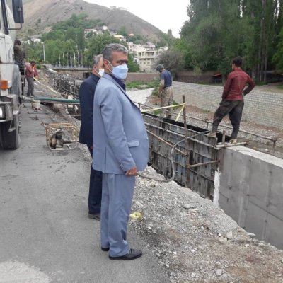 فاز دوم پروژه دیوار حائل بلوار فرهنگ شهر اوشان 